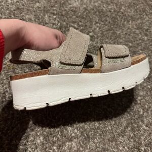 OTBT Women's Sandals - Glittering Silver